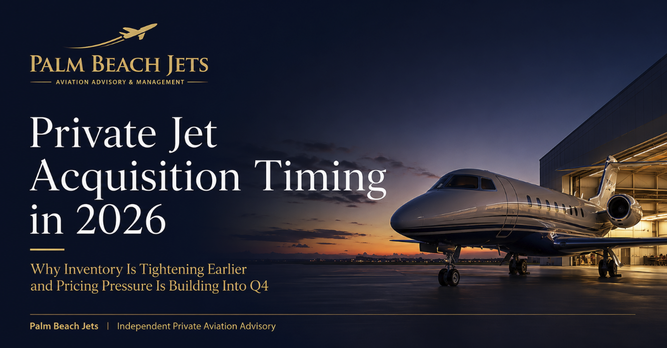 Private jet acquisition timing analysis for mature aircraft as inventory tightens ahead of the fourth quarter in 2026